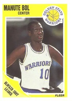 1989-90 Fleer Manute Bol LL #52 card image