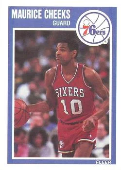 1989-90 Fleer Maurice Cheeks #115 card image