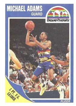 1989-90 Fleer Michael Adams LL #38 card image