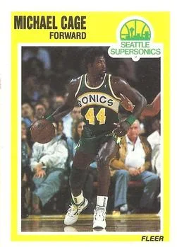 1989-90 Fleer Michael Cage #145 card image
