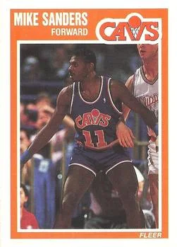 1989-90 Fleer Mike Sanders #30 card image