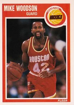1989-90 Fleer Mike Woodson #63 card image