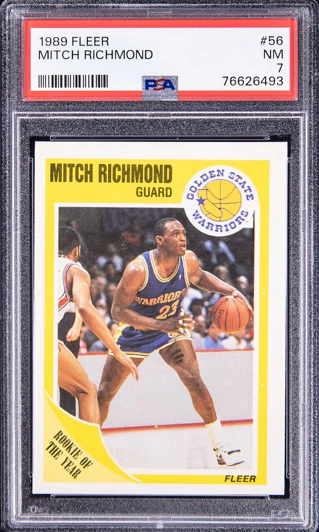 1989-90 Fleer Mitch Richmond #56 card image