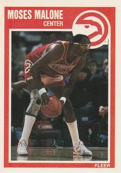 1989-90 Fleer Moses Malone #4 card image
