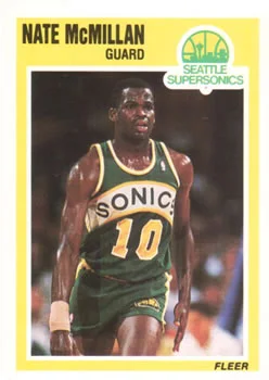 1989-90 Fleer Nate McMillan #150 card image