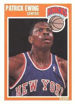 1989-90 Fleer Patrick Ewing #100 card image