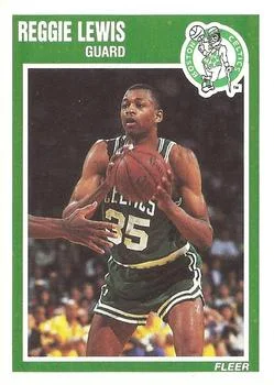 1989-90 Fleer Reggie Lewis #10 card image