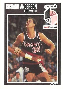 1989-90 Fleer Richard Anderson #126 card image