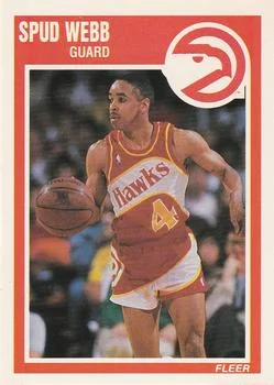 1989-90 Fleer Spud Webb #6 card image