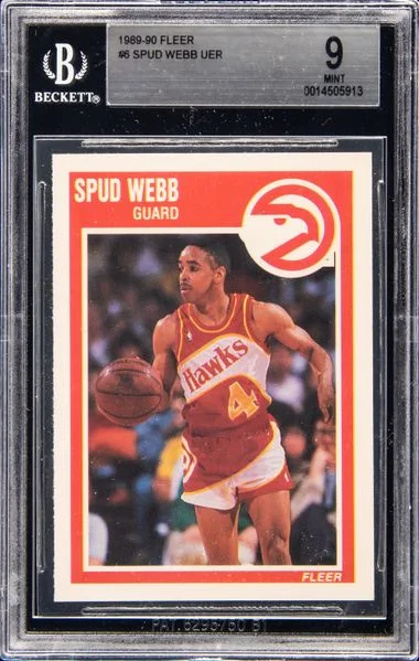 1989-90 Fleer Spud Webb, UER #6 card image