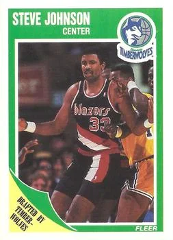 1989-90 Fleer Steve Johnson #92 card image