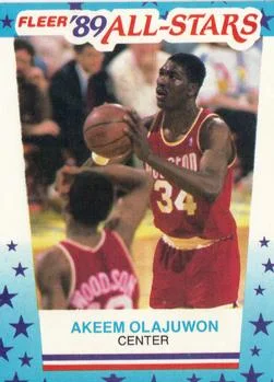 1989-90 Fleer Akeem Olajuwon Stickers #2 card image