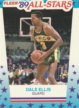 1989-90 Fleer Dale Ellis Stickers #8 card image