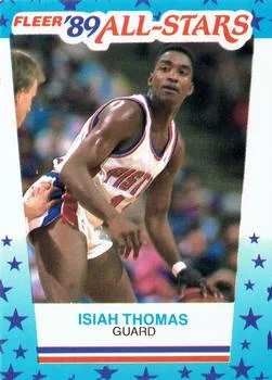 1989-90 Fleer Isiah Thomas Stickers #6 card image