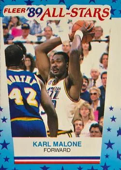 1989-90 Fleer Karl Malone [Stickers] Stickers #1 card image