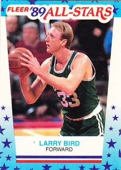 1989-90 Fleer Larry Bird [Stickers] Stickers #10 card image