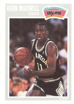 1989-90 Fleer Vern Maxwell #144 card image
