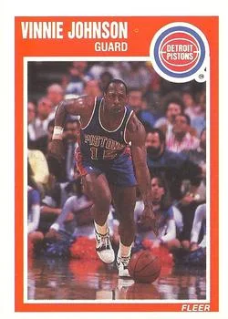 1989-90 Fleer Vinnie Johnson #47 card image