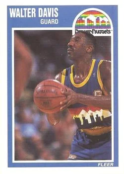1989-90 Fleer Walter Davis #39 card image