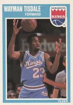 1989-90 Fleer Wayman Tisdale #139 card image