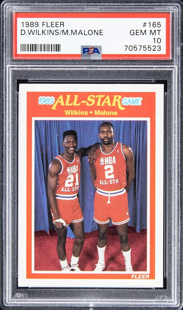 1989-90 Fleer Wilkins/Malone #165 card image