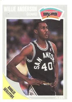 1989-90 Fleer Willie Anderson RS #140 card image