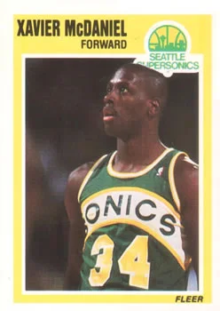 1989-90 Fleer Xavier McDaniel #148 card image