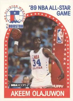 1989-90 Hoops Akeem Olajuwon #178 card image