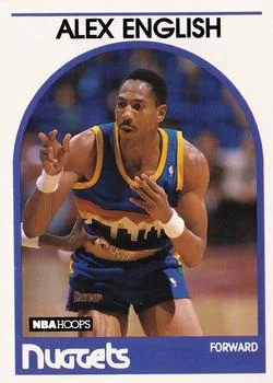 1989-90 Hoops Alex English #120 card image