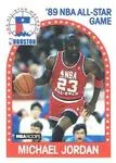 1989-90 Hoops All-Star Panels Perforated Michael Jordan #21 card image