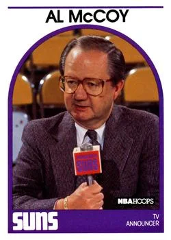 1989-90 Hoops Al McCoy TV Announcer [Announcers] Announcers #NNO card image
