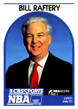 1989-90 Hoops Bill Raftery VARVAR: CBS Sports NBA Expert Analyst [Announcers] Announcers #NNO card image