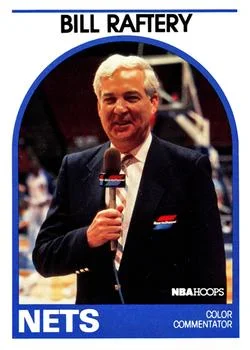 1989-90 Hoops Bill Raftery VARVAR: Color Commentator [Announcers] Announcers #NNO card image