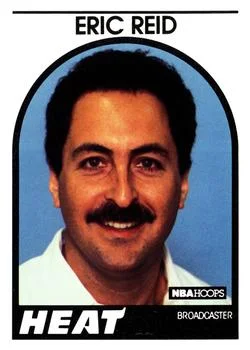 1989-90 Hoops Eric Reid Broadcaster [Announcers] Announcers #NNO card image