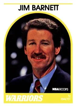 1989-90 Hoops Jim Barnett TV Analyst [Announcers] Announcers #NNO card image