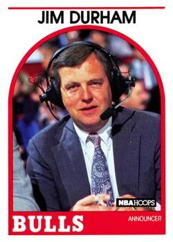 1989-90 Hoops Jim Durham Announcer [Announcers] Announcers #NNO card image