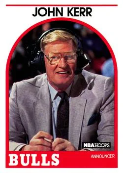 1989-90 Hoops John Kerr Announcer [Announcers] Announcers #NNO card image