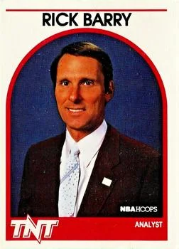 1989-90 Hoops Rick Barry TNT Analyst [Announcers] Announcers #NNO card image