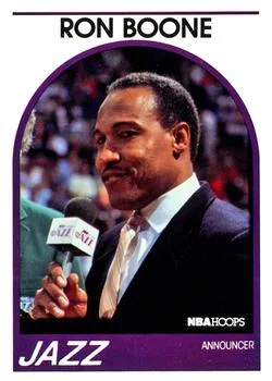 1989-90 Hoops Ron Boone Announcer [Announcers] Announcers #NNO card image