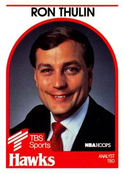 1989-90 Hoops Ron Thulin Analyst TBD [Announcers] Announcers #NNO card image
