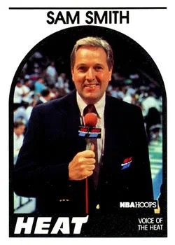 1989-90 Hoops Sam Smith Voice of the Heat [Announcers] Announcers #NNO card image