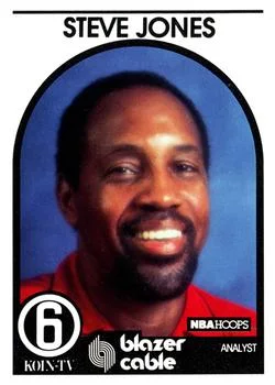 1989-90 Hoops Steve Jones Analyst [Announcers] Announcers #NNO card image