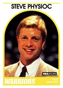 1989-90 Hoops Steve Physioc Radio Announcer [Announcers] Announcers #NNO card image