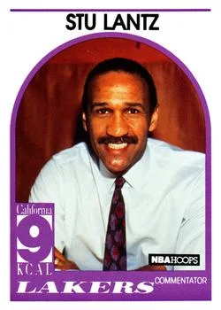 1989-90 Hoops Stu Lantz Commentator [Announcers] Announcers #NNO card image