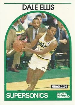 1989-90 Hoops Dale Ellis #10 card image