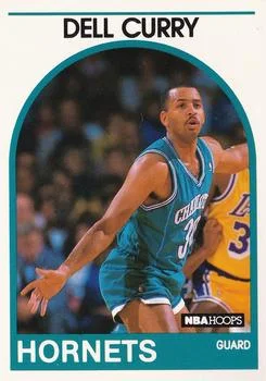1989-90 Hoops Dell Curry #299 card image