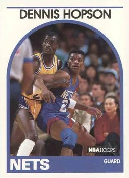 1989-90 Hoops Dennis Hopson #199 card image