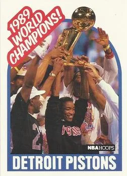 1989-90 Hoops Detroit Pistons Champions SP #353a card image