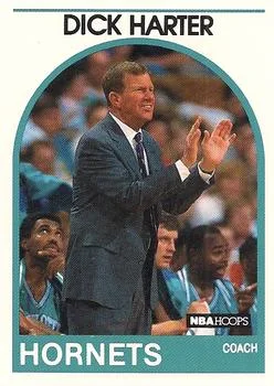 1989-90 Hoops Dick Harter Head Coach #127 card image