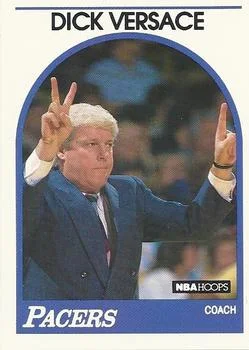 1989-90 Hoops Dick Versace Head Coach #292 card image